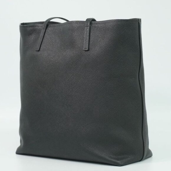 Prada Leather Shoulder Bag Tote Black - Picture 2 of 9